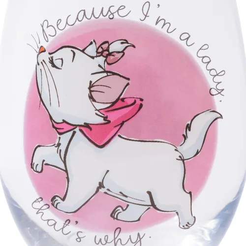 Miniatura 2 de Silver Buffalo Disney Classics Aristocrats - Copa de vino sin tallo, 20 onzas, multicolor, DIS4076FB