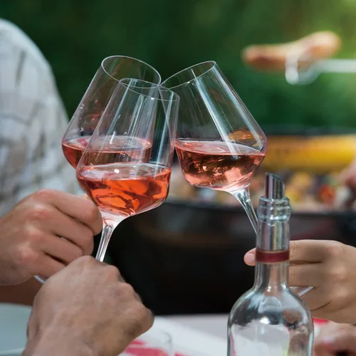 Miniatura 5 de Chouggo Juego de 6 copas de vino, cristal soplado a mano para vino tinto o blanco, 15 onzas, hechas a mano por artesanos, regalos para mujeres