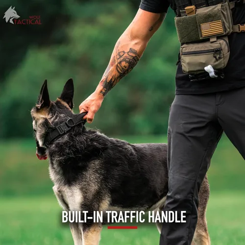 Miniatura 6 de Wolf Tactical Collar de perro - Collar militar resistente para perros grandes - Negro, Talla M