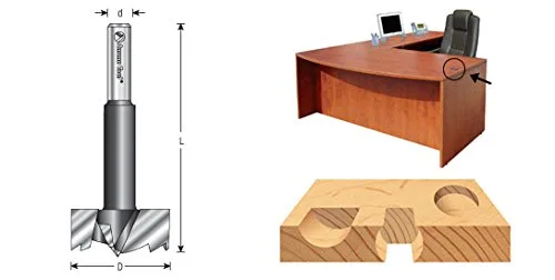 Miniatura 2 de Amana Tool - Broca Forstner de acero de alto carbono FO-558 Dia 2-1/4 de diámetro x 1/2" vástago
