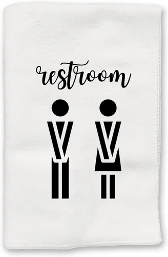 Miniatura 11 de Funny Novelty Bath Hand Towels Restroom Male Female Symbols Bathroom Country Rustic Farmhouse Modern Decor Hilarious Adult Crude Humor Home