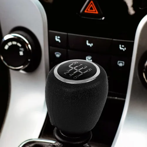 Miniatura 3 de X AUTOHAUX Cubierta negra del pomo de la palanca de cambios de 6 velocidades del manual del coche para Chevrolet Cruze 08-2012