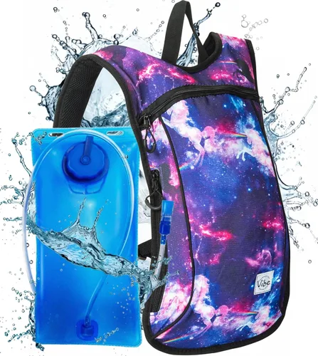 Miniatura 14 de Vibe Festival Gear Mochila de hidratación con bolsa de agua de 2 L para mujeres, hombres, adolescentes y niños, Hydropack Hydro Sports, al aire