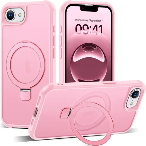 Miniatura 52 de SKYLMW – Funda compatible con iPhone 12 Pro Max y iPhone 13 Pro Max con soporte magnético invisible tipo anillo, fundas translúcidas para teléfonos