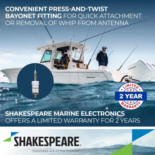 Miniatura 4 de Shakespeare 5242-A Antena de acero inoxidable de 36" con desconexión rápida