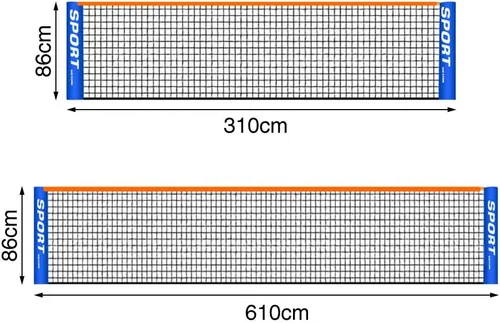 Miniatura 8 de Red de bádminton portátil para tenis, fútbol, tenis, niños y adultos, red de entrenamiento de voleibol para interiores y exteriores, red deportiva