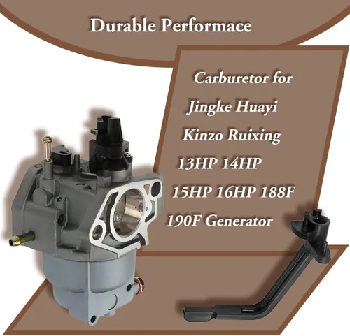 Miniatura 3 de Carburador y bujía para Honda GX390 Champion 40023 40030 41135 Jingke Huayi Kinzo Ruixing 13HP 14HP 15HP 16HP 188F 190F 5KW 5.5KW 6.5KW Generador