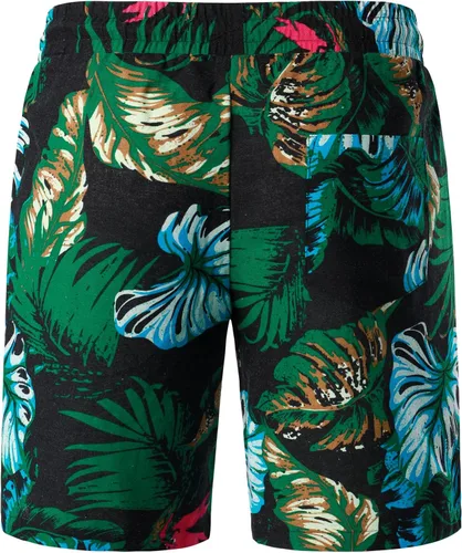 Miniatura 6 de LucMatton Conjunto de 2 piezas de verano para hombre, casual, algodón, lino, estampado, trajes de vacaciones con bolsillos