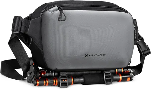 K&F Concept Bolsa Bandolera 2 en 1 para Uso Diario, Bolsa de Hombro y Mochila Cruzada Multifuncional para Fotografía con Cámara DSLR, Bolsa Portátil