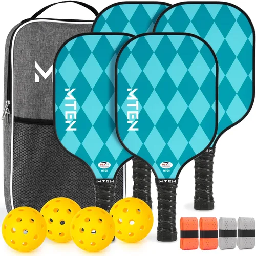 Miniatura 25 de Pickleball Paddles Set of 2 or 4, or Single Paddle – USAPA Approved Fiberglass Surface Pickleball Rackets Set for Men & Women azul (blue*1)