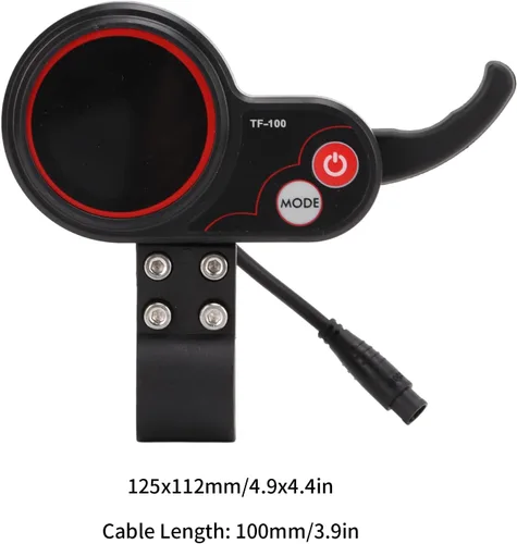 Miniatura 4 de Keenso 48V TF?100 Display 6 Pin Comunicación Instrumento para M4 Scooter Eléctrico Controlador