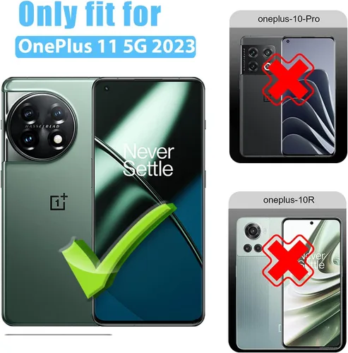 Miniatura 7 de Paquete de 2 + 2 protectores de pantalla de privacidad para OnePlus 11 5G (no vidrio) (2 unidades) + protector de lente de cámara de vidrio templado
