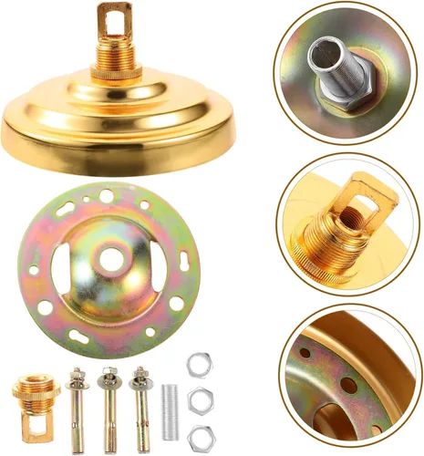 Miniatura 8 de Uonlytech Candelabro de techo para techo, placa de luz de techo resistente, sin deformación, adecuada para decoración de casa de campo a moderna
