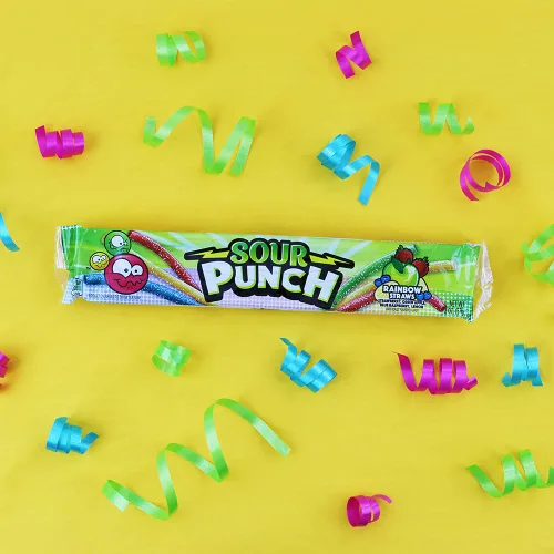 Miniatura 8 de Sour Punch Pajitas ácidas arcoíris, 2 onzas (paquete de 24)