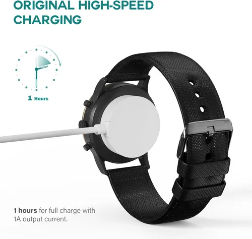 Miniatura 5 de TUSITA Cargador rápido compatible con Fossil Gen 6, Michael Kors Gen 6 Reloj inteligente con pantalla táctil FTW0006 MKT0003-1M (paquete de 2)