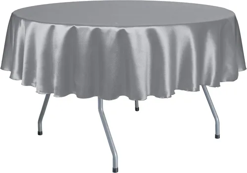 Miniatura 4 de Ultimate Textile Herringbone - Fandango 84-Inch Round Tablecloth, Black
