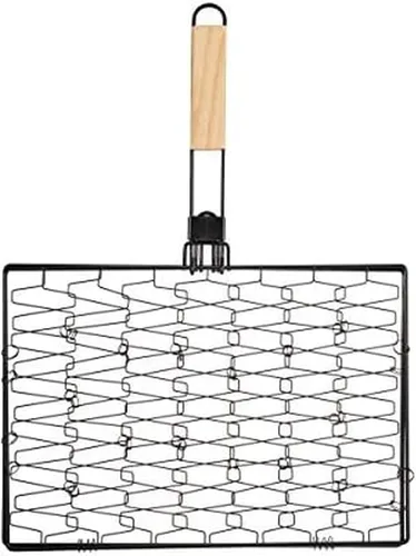 Miniatura 9 de Farberware 5290494 BBQ Shish Kabob - Cestas para asar, color negro y madera