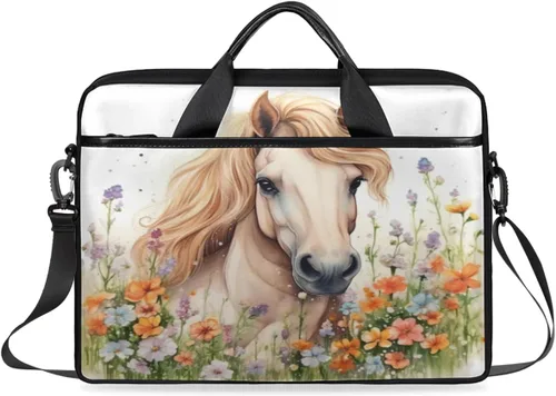 Miniatura 8 de Bolsa para laptop con correas acolchadas para el hombro, adecuada para portátiles de 13 a 15 pulgadas, fundas para portátiles de múltiples