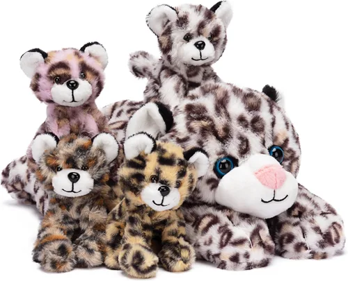 Miniatura 11 de IKASA Muñeco de peluche de mamá gato, juguete de peluche suave y abrazable de 16" con pequeños mini bebés gatitos, regalos para niños, niñas y niños