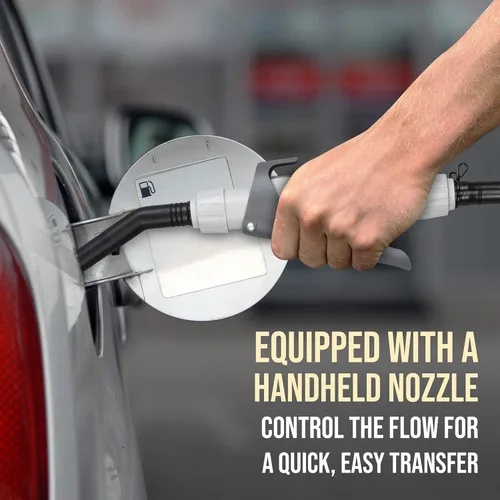 Miniatura 3 de Bomba automática de transferencia de combustible DEWAY con boquilla para control de flujo y parada, se adapta a la mayoría de las latas de gasolina