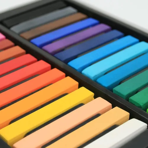 Miniatura 8 de VIOLETTO Juego profesional de pasteles largos y suaves, 24 colores vibrantes, suministros de arte no tóxicos para artistas adultos, ideal para 03.