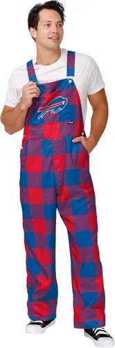 Miniatura 10 de FOCO NFL mens Nfl Team Logo Plaid Bib Overalls