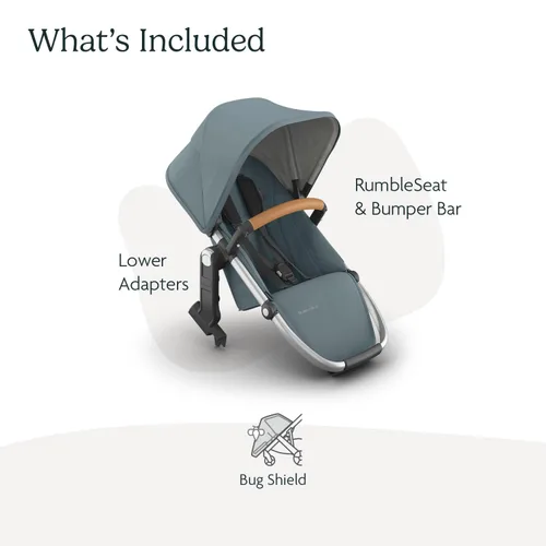 Miniatura 2 de UPPAbaby RumbleSeat V3 Segundo asiento inferior – Compatible con Vista V2 y Vista V3 – Asiento para todo tipo de clima + hebilla magnética