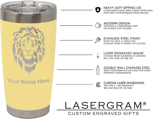 Miniatura 26 de LaserGram Taza aislada al vacío de 20 onzas, asistente médico MA, grabado personalizado incluido (rosa)