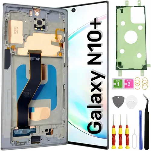 TFT Galaxy Note 10 Plus Reemplazo de pantalla para Samsung Galaxy Note10 Plus Pantalla LCD táctil digitalizador Pantalla con marco delgado Kit de