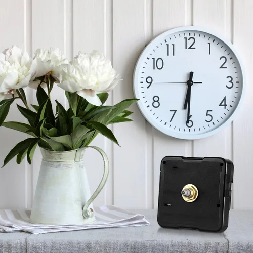 Miniatura 10 de ULTNICE Mecanismo de reemplazo de movimiento de reloj de cuarzo con manecillas Kit de mecanismo de reloj para reparación de relojes de pared