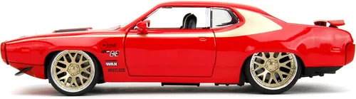Miniatura 4 de Jada Big Time Muscle 1:24 1972 Plymouth GTX, auto fundido a presión, juguetes para niños y adultos (rojo)