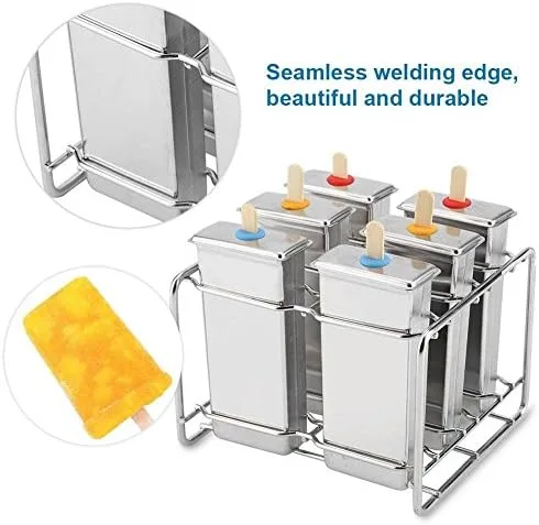 Miniatura 5 de Kit de hielo de acero inoxidable para máquinas de hielo con bandeja de cocina DIY herramienta para hacer hielo (3#)