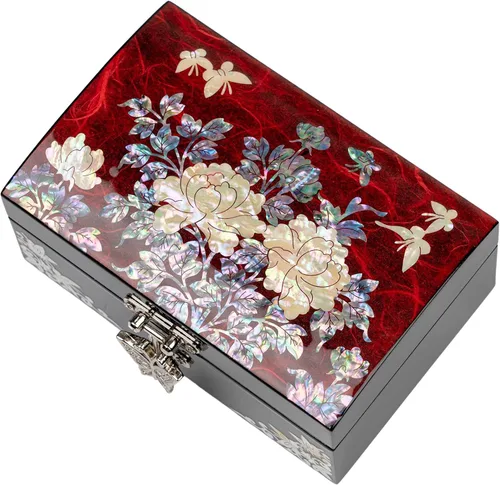 Miniatura 2 de February Mountain Joyero pequeño de madreperla Regalos para mejores amigas, mujeres, regalos de agradecimiento, regalos de cumpleaños para mamá
