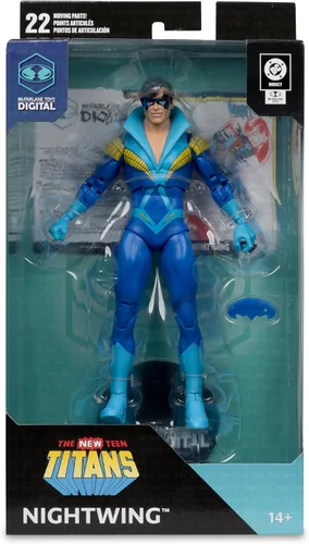Miniatura 7 de McFarlane Toys - DC Direct Nightwing (Teen Titans) Figura de acción de 7 pulgadas con coleccionable digital