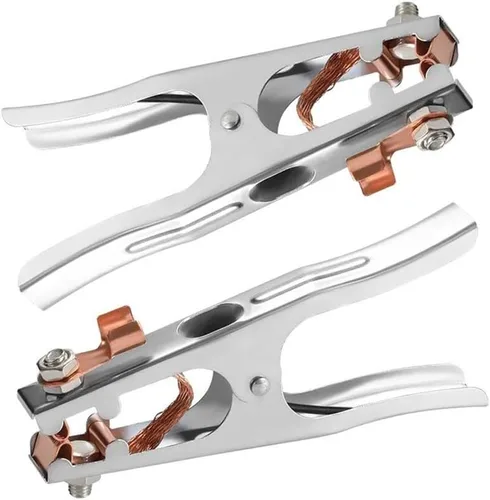 2 unids 300A/500A/800A Tierra Cable Clip Abrazadera Soldadura Manual Soldador Electrodo Titular de soldadura Procesamiento de soldadura Abrazadera