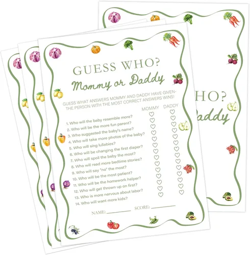 Miniatura 7 de Juegos de baby shower cultivados localmente, juego de bingo para bebés de Farmers Market para 30 invitados con tarjetas de juego, suministros