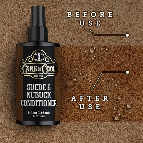 Miniatura 2 de Care & Cool Acondicionador, renovador y protector de gamuza y nobuck (8 onzas líquidas). Tu mejor opción para impermeabilizar y rejuvenecer