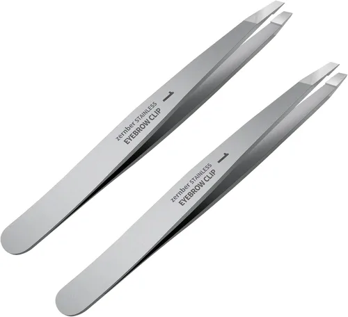 Juego de pinzas, pinzas inclinadas profesionales de acero inoxidable, juego de pinzas de precisión para dar forma a las cejas, gran herramienta de