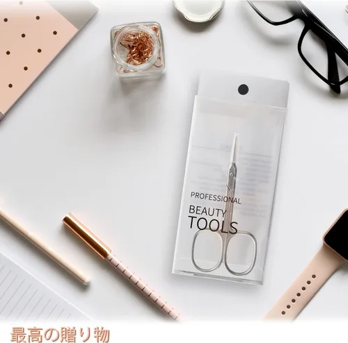 Miniatura 6 de THRAU Tijeras de cutícula extrafinas para mujeres y hombres, acero inoxidable profesional con punta puntiaguda precisa, cuchillas de aseo, manicura
