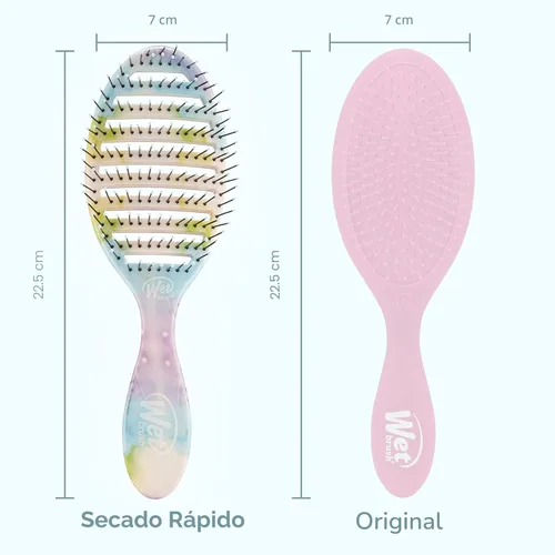 Miniatura 5 de Wet Brush Cepillo para Cabello de Secado Rápido - Salpicaduras (Color Wash) - Diseño Ventilado y Cerdas Ultra Suaves HeatFlex Son Seguras
