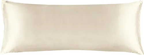 Miniatura 162 de Bedelite Funda de almohada de satén para el cuerpo, súper suave y refrescante, para el cabello y la piel, transpirable, sedosa y larga, 20 x 54 Rosa