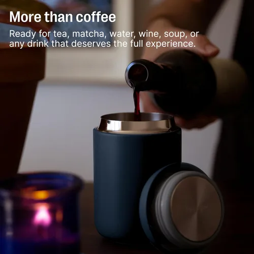 Miniatura 7 de Fellow Carter - Taza de viaje ancha de 16 onzas, de acero inoxidable con aislamiento al vacío, de boca ancha, vaso para té y café, taza de café