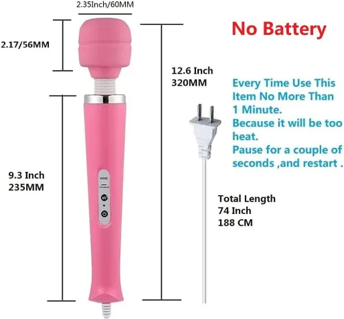 Miniatura 5 de Masajeador vibratorio eléctrico de mano para mujer, para recuperación deportiva, dolor ACH, hombro, cuello, piernas, mano, masajeador de pies