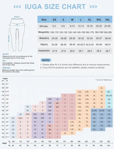 Miniatura 6 de IUGA Pantalones deportivos para yoga y entrenamiento para mujer, de talle alto, con control de abdomen, bolsillos, tela elástica en 4direcciones