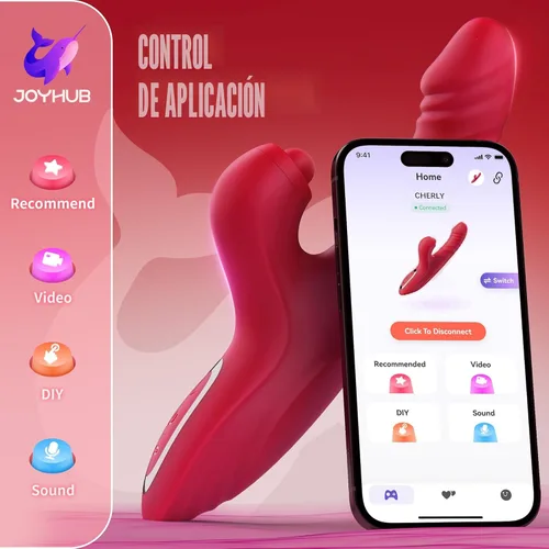 Miniatura 3 de Vibrador con empuje y consolador para mujeres Toendi, juguete de rosa para el punto G, estimulador del clítoris, juguetes sexuales, consoladores