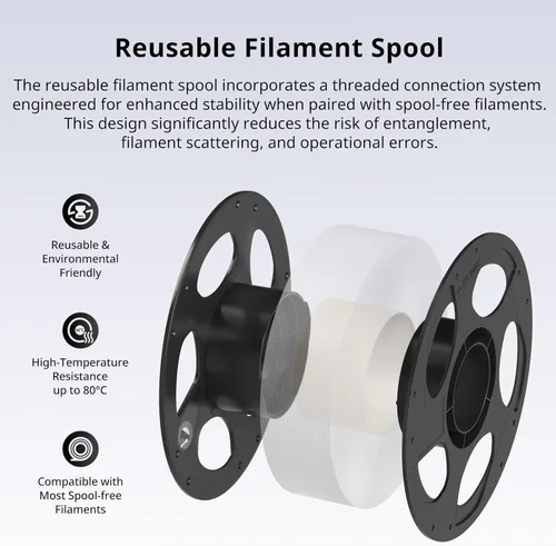 Miniatura 8 de ANYCUBIC PLA Plus (PLA+), filamento para impresora 3D de 1.75mm, filamento de impresión 3D de alta resistencia, precisión dimensional +/- 0.02mm