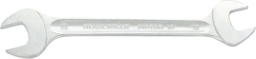 Miniatura 12 de Stahlwille 40032022 Llaves dobles de extremo abierto, motor n.º 10, tamaño 0.787 x 0.866 in, ángulo de desplazamiento de 15 grados, métrico, grado