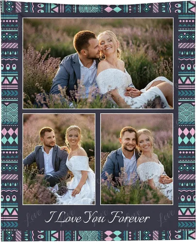 Miniatura 25 de Manta personalizada con foto, manta personalizada con imagen para regalos de pareja, mantas de franela personalizadas para adultos, niños