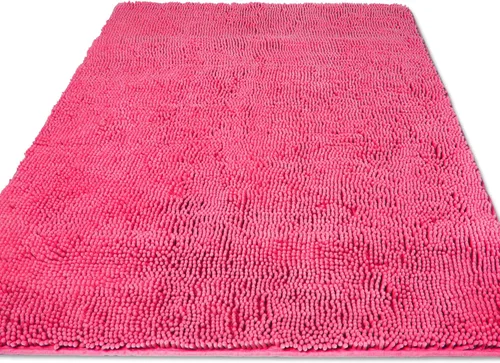 Miniatura 97 de Yeaban Alfombra de pasillo de baño de 24 x 72 pulgadas, antideslizante, alfombra de baño larga de felpilla gruesa, absorbente y lavable, alfombra