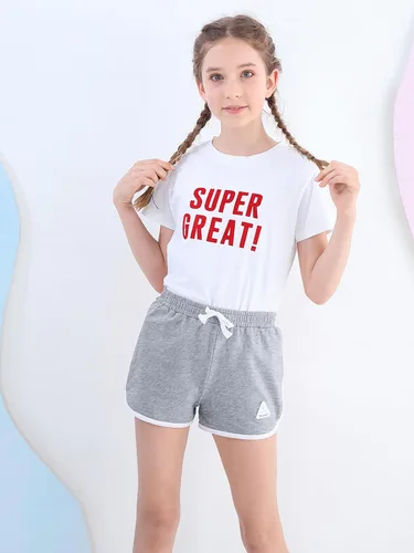 Miniatura 9 de Rolanko Pantalones cortos activos de delfín para niñas, paquete de 3 unidades, ciclismo, correr, verano, playa, atletismo, deportes, 4-14 años